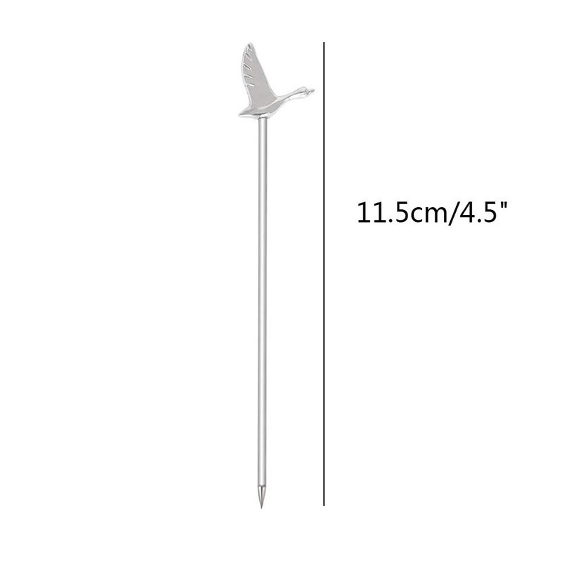 Stainless Steel Greylag Goose Martini Cocktail Picks for Fruit,Cocktail,Party,Wedding Set