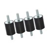 REPAIROCK 4pcs M8 Anti Vibration Rubber Isolator Mount 30x40mm for