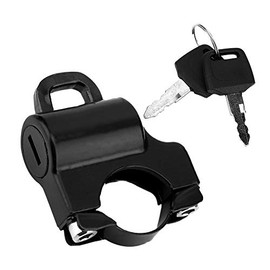 KIMISS 22mm Universal Helmet Lock for Motorcycle, Black Security Padlock with 2 Keys, Anti-Theft Helmetlock for Bike Accessories
