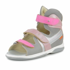 Memo Iris Corrective Orthopedic Ankle Brace Sandal, Pink, 31 (13.5 M US Little Kid)