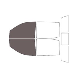 Rvinyl Window Tint Kit Compatible with GMC Sierra 2019-2025 4 Door Crew Cab - Black 35% - Single Ply No Bubble Film - Do it Yourself Vehicle Front Precut Kit