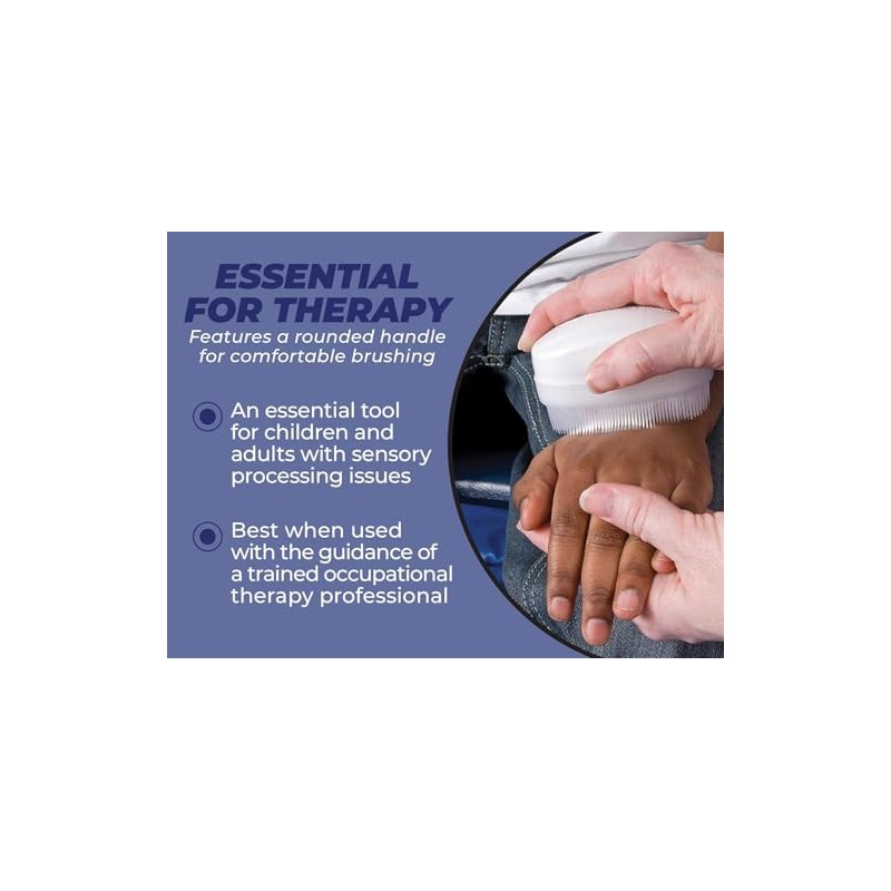 Clippermill Wilbarger Therapy Brush, Sensory Deep Pressure Brush for Occupational