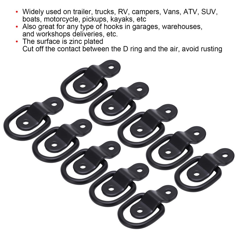 Aramox 10Sets Tie Down Anchors, Multifunction High Strength Surface Mount