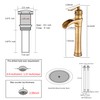 Antique Brass Waterfall Bathroom Faucet GGStudy Single Handle One Hole