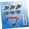 LALAFINA Hair Extension Pliers Hook Kit Hairdressing Tool Set Comfortable