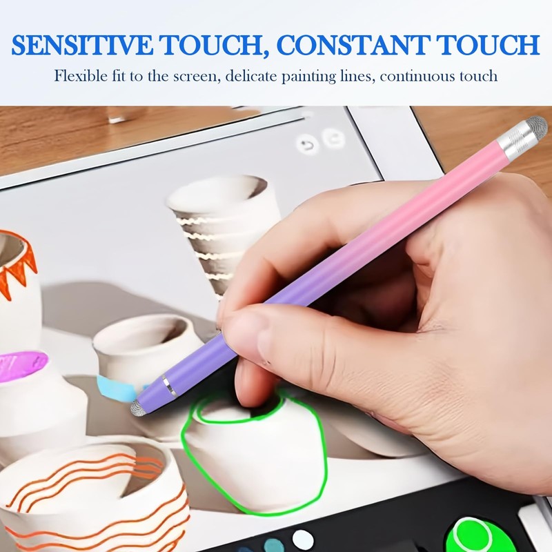 Touchscreen Pen, 2 in 1, Capacitive Stylus Touch Pen, High