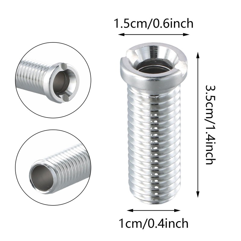 2 Pieces Sink Basket Screw, 35mm Strainer Waste Threaded Screw,