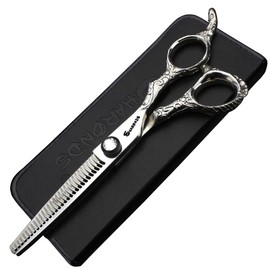 6/7/8 Inch Hairdressing Scissors and Hairstyle Tool and Hair Cutting Scissors for Hairdressing Salon (6 Inch Thin Scissors)