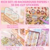 40 Sets DIY 3D House Sticker Scene Kit, Sticker Therapy,
