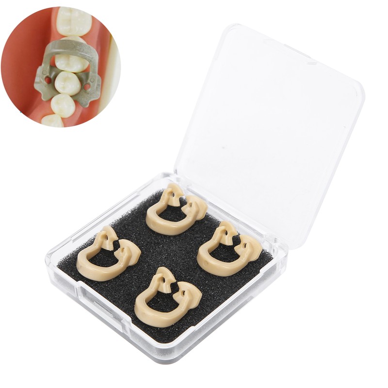 4pcs Resin Dental Dam Clamps Barrier Clip Dental Materials Tool
