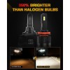 Nilight H11 Headlight Bulbs E20 Series 50W 10000LM 6000K IP67