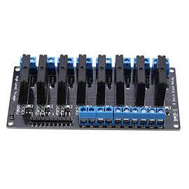 Ausla 5V 8 Channel Solid State Relay Module, 8 Channel Solid State Relay Module, DIY Relay Solid-State Relay Module with Fuse