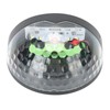4Pcs Outdoor Waterproof Semicircle 6LED Solar Power Wall Lamp Black