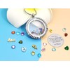 Veeshy Thanks For Being My Mom Birthstone Necklace Floating Locket