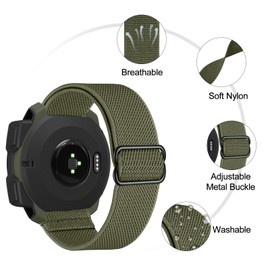 BOJYS Nylon Bracelet for Garmin Instinct 2, 22 mm Elastic Stretchy Nylon Replacement Wristband Ultralight Sports Wristbands for Instinct, Instinct Tactical, Instinct Tide, Instinct Esports, Instinct