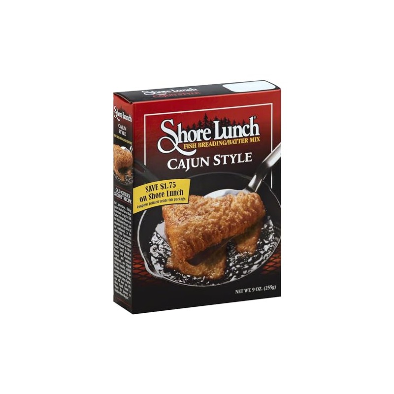 Shore Lunch Cajun Style Fish Breading & Batter Mix, 9