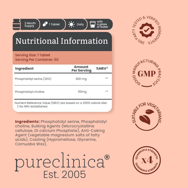 Triple Strength Phosphatidyl Serine and Phosphatidyl Choline 350mg x 240