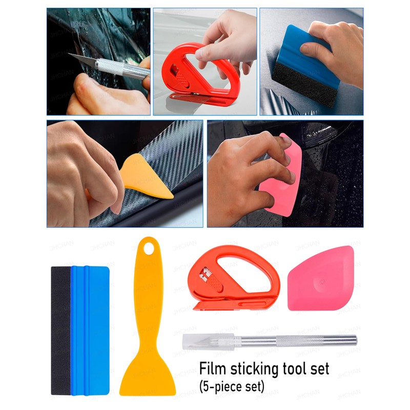 Car Window Tint Tools Kit (5-in-2) - Car Auto Film