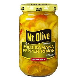 Mt. Olive Mild Banana Pepper Rings - 12 oz Glass Jar