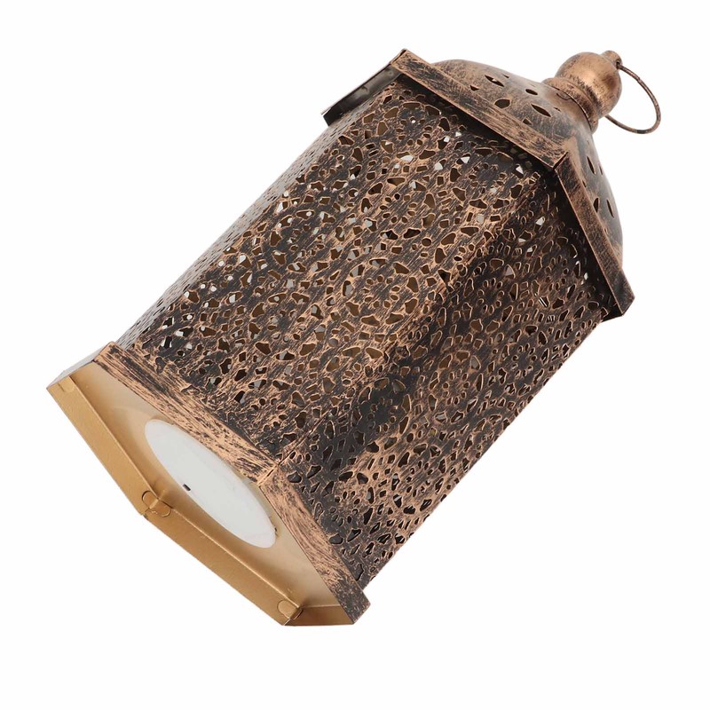 Hanging Lantern Outdoor Lamp Iron Retro Style Home Decoration Ornament