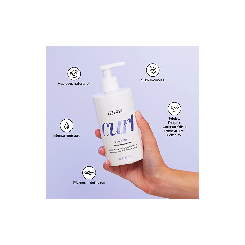 Color Wow Curl Wow Flo-etry, Hydrating Serum for Curly Hair,