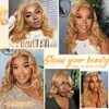 omswet Blonde Body Wave Wig Human Hair 5x5 HD Lace