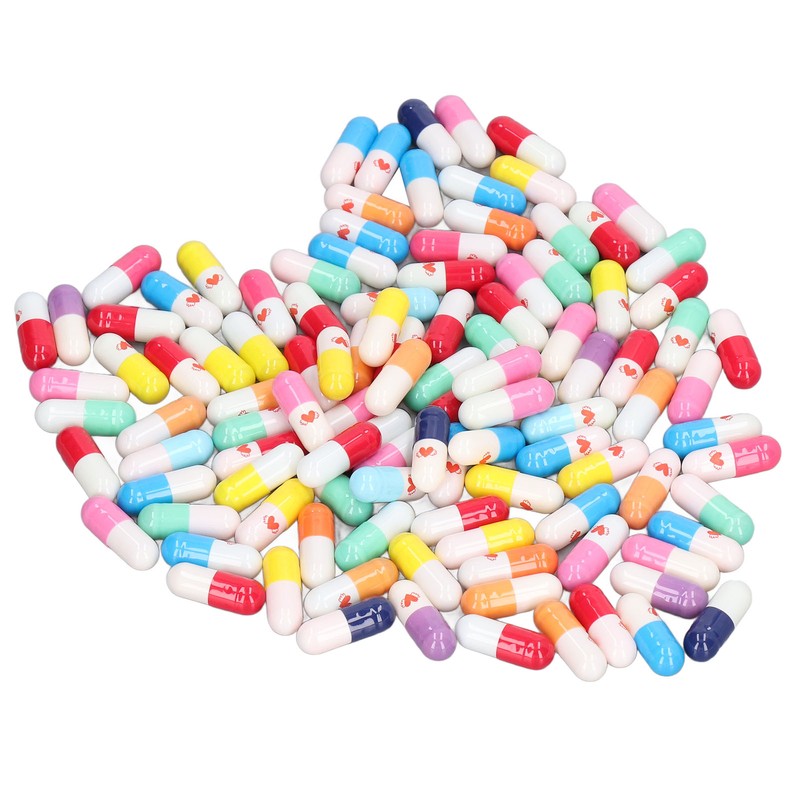 370Pcs Message Capsules Deliver Message Cute Patterns Cute Love Capsules
