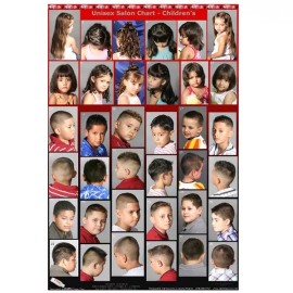 SI-09-07UK BARBER SALON BEAUTY SPA 24"X36" HAIR STYLE CUT DESIGN POSTER KIDS