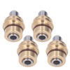 4PCS Joystick Handle Button Head Rubber Sealing Metal Push Rod