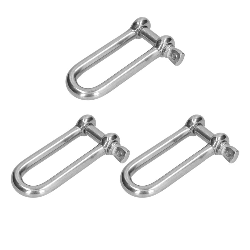 Long D Shackle 304 Stainless Steel Straight Anchor Screw Pin