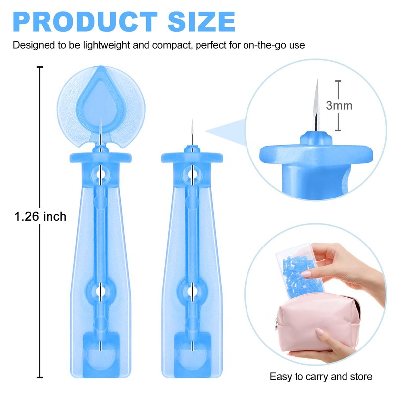50PCS Disposable Acne Needle & 72 Dots Pimple Stickers -
