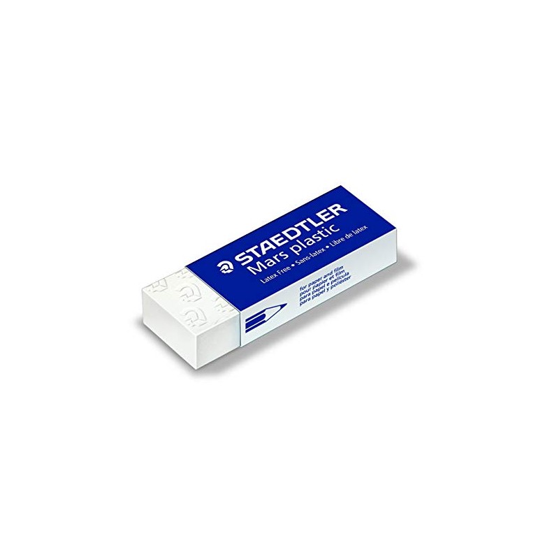Staedtler Mars Plastic Eraser Premium Quality Self-cleaning 65x23x13mm Ref 2650BK2DA
