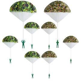 ZWBLZY Army Camo Parachute Toys for Kids - Hand Throwing Kids Outdoor Games Toys ，Army Men Action Figures Tangle Free Throwing Toy Parachute Outside Toys Gifts for Kids Ages 3-16