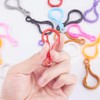 PandaHall Elite 105 Pcs Plastic Bulb Shaped Carabiner Hook for