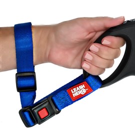 LEASH HERO - Small Dogs ONLY! New! Safety Tether for Your Dog’s Leash, Premium Quality, Quick Release Safety Buckle, Comfortable & Adjustable Fit, (Leash NOT Included)