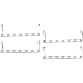 ShopHut Space Saving Metal Hangers Holder Clothing Rack Hanger Multiple Hangers Holder - Magic Space Saver Wardrobe Organiser Hangers - Pack of 4
