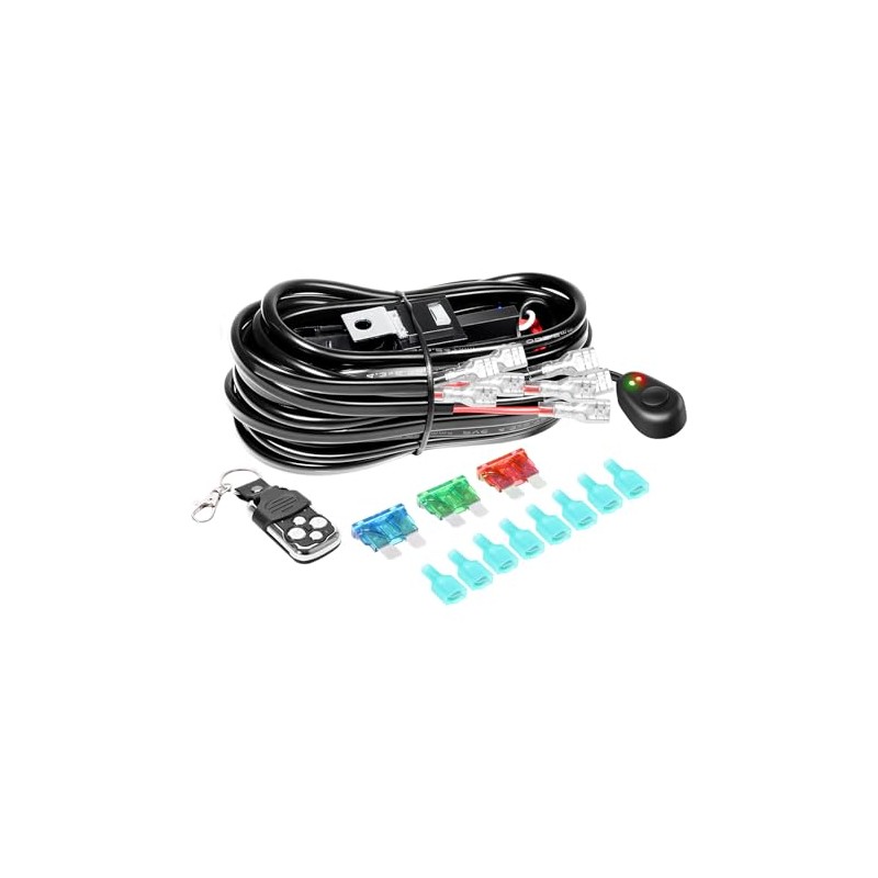 RIGIDON Wiring Harness Cable Set Relay Adapter for Car Headlights