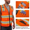 Dib Safety Orange Mesh Vest with Yellow Trim DSV066OT-XL