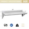Hally Stainless Steel Shelf 12 x 36 Inches 250 lb,