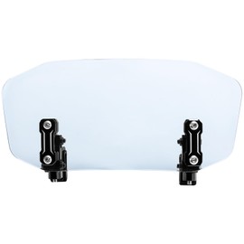 KEMIMOTO Motorcycle Windshield Upgraded Aluminum Metal Heightened Spoiler Clip Universal Adjustable Extension Clips Windshield Extension Dark Tint