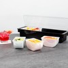 Restaurantware Bar Lux 1.2 Pint White Plastic Condiment Caddy Insert