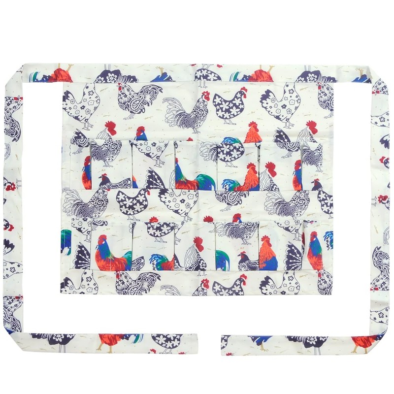 Sefiron Chicken Egg Collecting Apron,12 Deep Pockets Hen Duck Goose