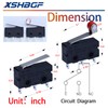 16Pcs Micro Limit Switch 125 250V AC 5A SPDT 1NO