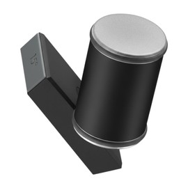 Kitchen Diamond Knife Sharpener, Rotary Blade Sharpener for Kitchen Knives, Chef Knives and Pocket Knives, Magnetic Holder with 15 & 20 Deg Angles, Kitchenware, Black