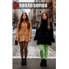 sesto senso Women's Opaque Tights 50 Denier Microfibre 3D, Skin