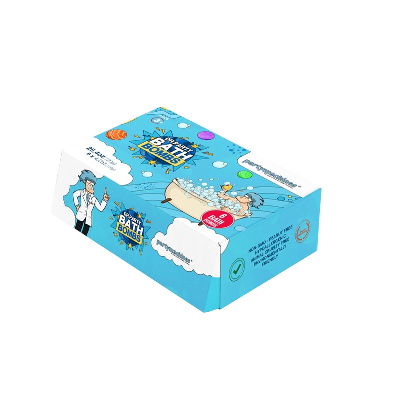 6-Pack Fun & Fizzy Bath Bombs for Teens – Vibrant