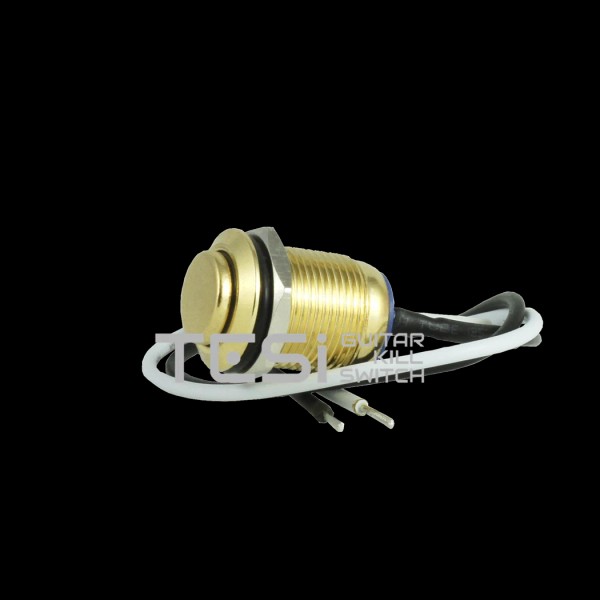 Tesi IDO 12MM Gold Metal Momentary Push Button Kill Switch