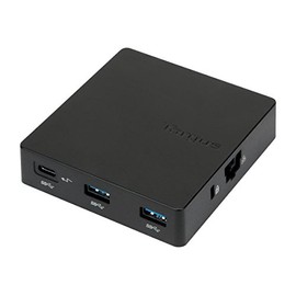 BLK USB-C TRAVEL DOCK W/PWR