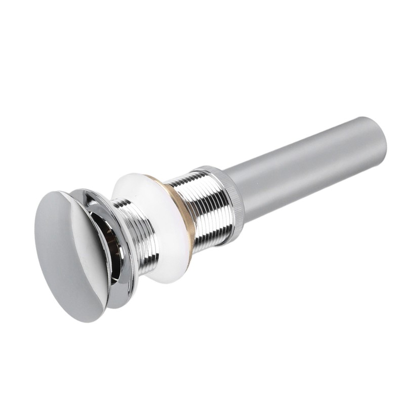 Bathroom Pop Up Drain Control Water Flow Copper Chrome Plating