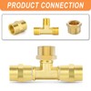 GASHER 1/2"NPT Brass Pipe Cap, NPT Female Thread Socket Pipe